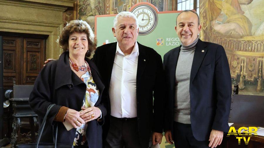 A destra della foto il Presidente del Consiglio Regionale del Lazio Antonello Aurigemma