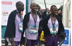 I vincitori della RomaOstiaRoma Ostia la grande festa della mezza maratona ph credit Pino Rampolla