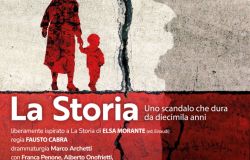 La storia, uno scandalo che dura da diecimila anni, liberamente ispirato dal romanzo di Elsa Morante al teatro Vascello