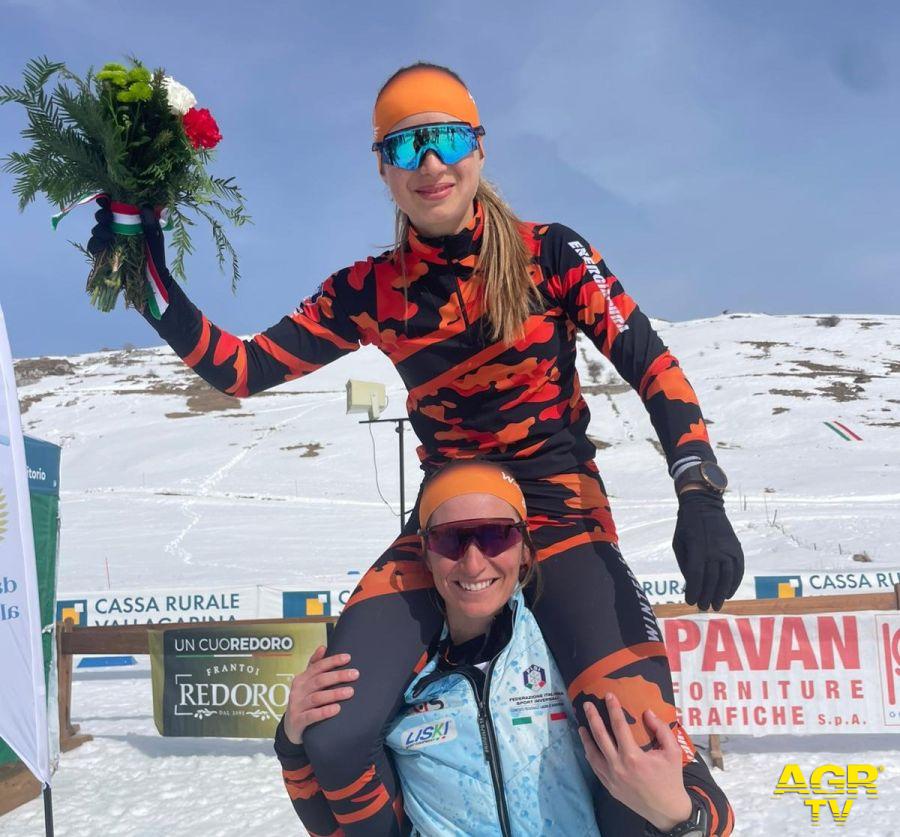 Sara Proietti Cignitti la festa dopo la vittoria -  Foto Ufficio Stampa FISI – CLS