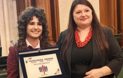 Erica Occhionero con la Senatrice Cinzia Pellegrino - Foto da comunicato stampa