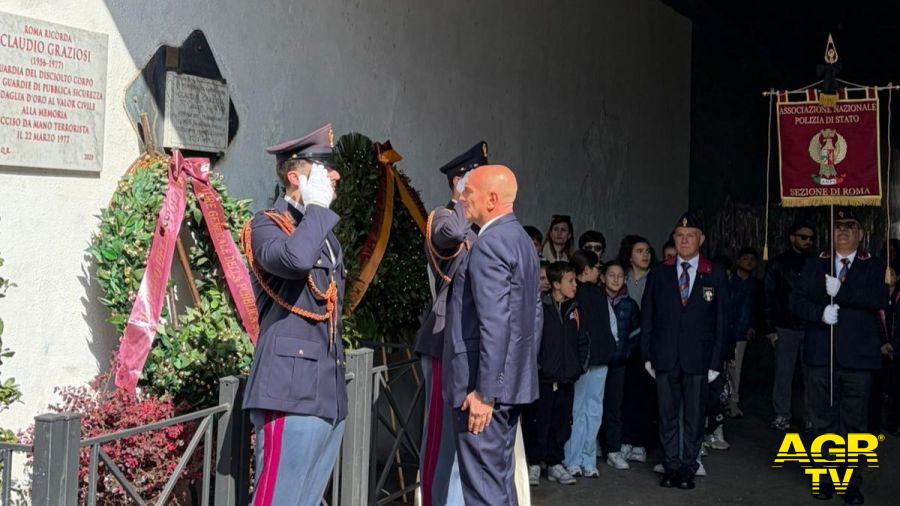 Roma non dimentica Claudio Graziosi: omaggio alla guardia di P.S. uccisa dai NAP Roma non dimentica Claudio Graziosi: omaggio alla guardia di P.S. uccisa dai NAP