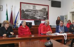 OSTIA LA BELLA presentazione in Municipio: da sin. Pau, Formilli, Di Giuseppe, Maritati, Rampolla