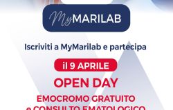 Prevenzione, si parte...Open day Marilab, il 9 aprile emocromo gratuito per tutti