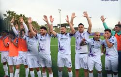 I giocatori dell'Ostia Mare salutano il pubblico ph credit Pino Rampolla