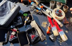 Polizia il materiale usato per i furti sequestrato