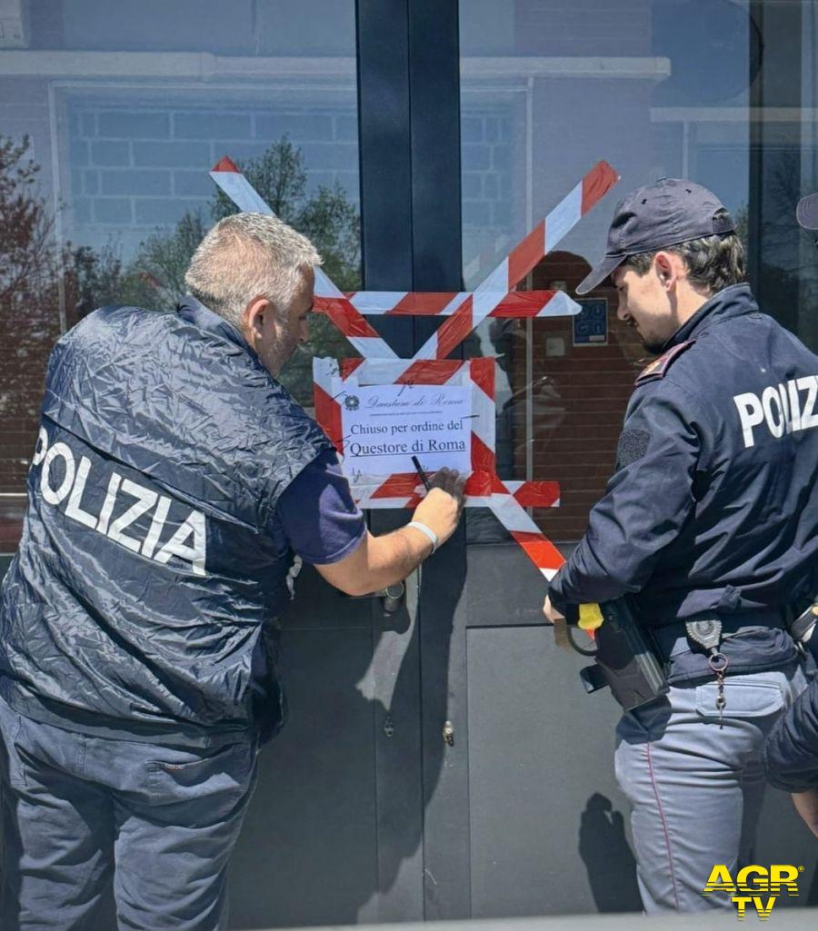 Polizia Tivoli dieci giorni di chiusura per sala giochi Polizia Tivoli dieci giorni di chiusura per sala giochi