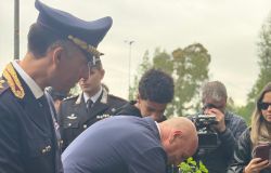 Polizia Festival Legalità la piantumazione di alcune essenze daparte del Quetore di Roma