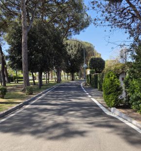 Casalpalocco, torna la viabilità principale, a via Alessandro Magno e via Gorgia di Leontini, nuovo asfalto ed alberature