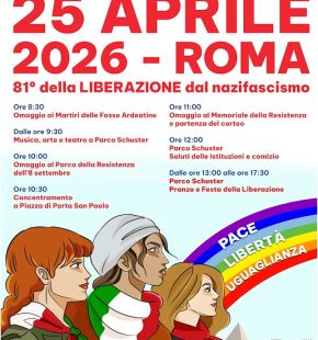 Roma, celebrato il 25 aprile, la Festa della Liberazione.... di tutti