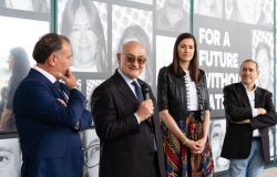 Fiumicino l'inaugurazione dell'installazione fotografica Roberto Severini, Vincenzo Nunziata, Irene Boni, Sergio Rivabene