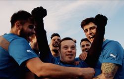 Calcio, serie B con Special Olympics