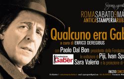 Roma, omaggio a Giorgio Gaber, tra musica, parole ed immagini, 9 maggio stamperia Rubattino