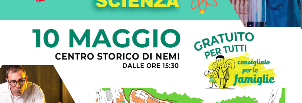 Nemi, non solo fragole...il 10 maggio scienza e spettacolo in piazza