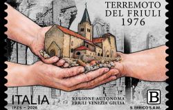 Filatelia, un francobollo nel ricordo del 50° anniversario del sisma in Friuli