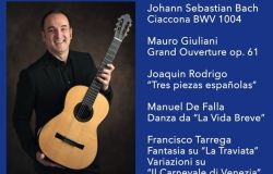 Ariccia, Giulio Tampalini con la sua chitarra a palazzo Chigi per L'Accademia degli Sfaccendati