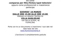 Fiumicino, vuoi fare l'attore? appuntamento a Villa Guglielmi