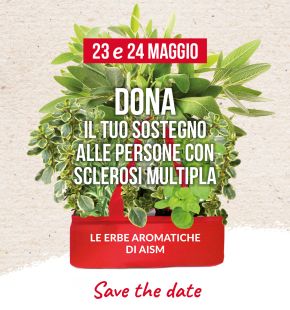 Roma, le Erbe Aromatiche di AISM il 23 e 24 maggio