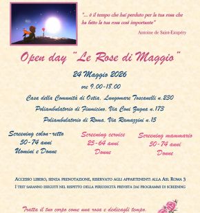 Ostia, Le rose di maggio open day Asl rm 3 alla Casa della Salute