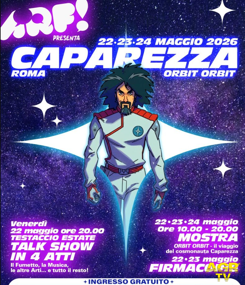 Caparezz a evento 2026 PER LE OPERE DI CAPAREZZA / ORBIT ORBIT: © Sergio Bonelli Editore Caparezz a evento 2026 PER LE OPERE DI CAPAREZZA / ORBIT ORBIT: © Sergio Bonelli Editore