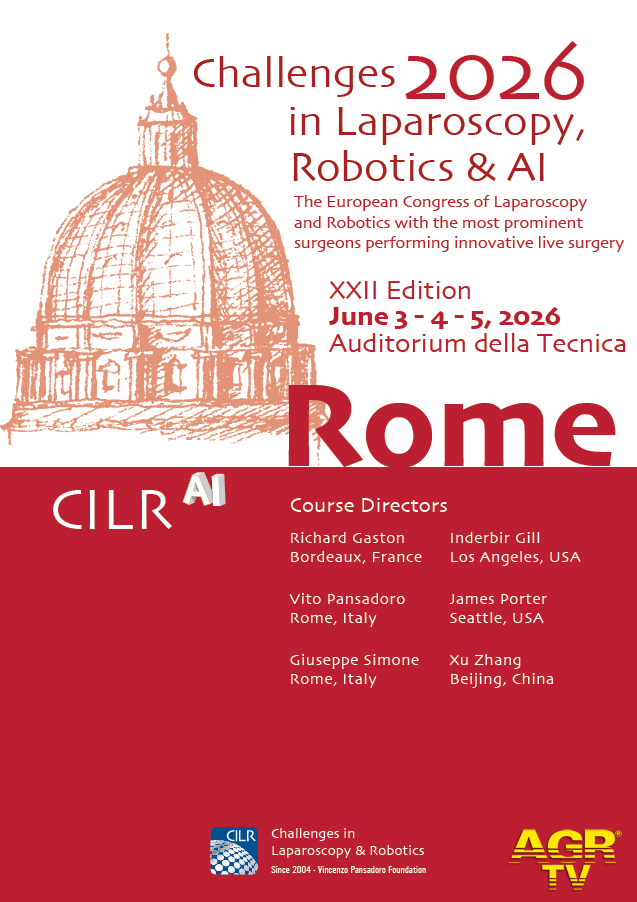 MANIFESTO__XXII_Ed._del_CILR_Challenges_in_Laparoscopy,_Robotics_&_AI__2026 locandina evento da comunicato stampa MANIFESTO__XXII_Ed._del_CILR_Challenges_in_Laparoscopy,_Robotics_&_AI__2026 locandina evento da comunicato stampa