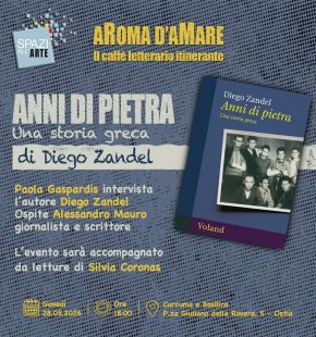 Anni di pietra l'ultimo libro di Diego Zandel per la rassegna Aroma d'amare di Spazi all'Arte