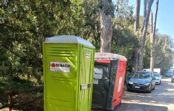 I wc chimici a Castelfusano