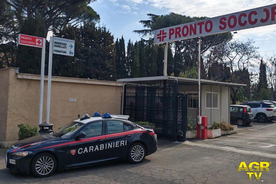 Carabinieri intervenuti al Pronto Soccorso del S.Eugenio Carabinieri intervenuti al Pronto Soccorso del S.Eugenio