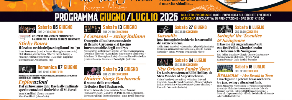 Maccarese, al via la VII edizione di Fai Bei Suoni al museo del saxofono dal 6 giugno al 18 luglio Maccarese, al via la VII edizione di Fai Bei Suoni al museo del saxofono dal 6 giugno al 18 luglio