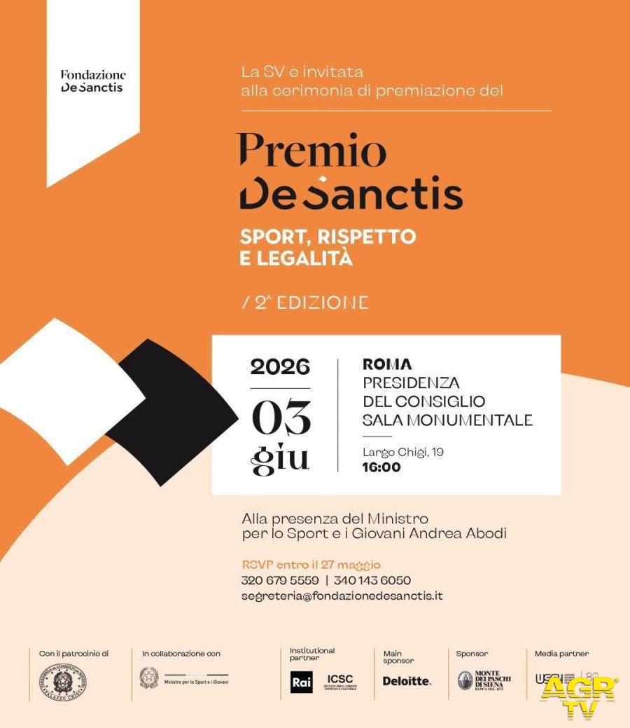 Premio De Sanctis 2026 PH: Ufficio Stampa Gargiulo Mercatante Premio De Sanctis 2026 PH: Ufficio Stampa Gargiulo Mercatante