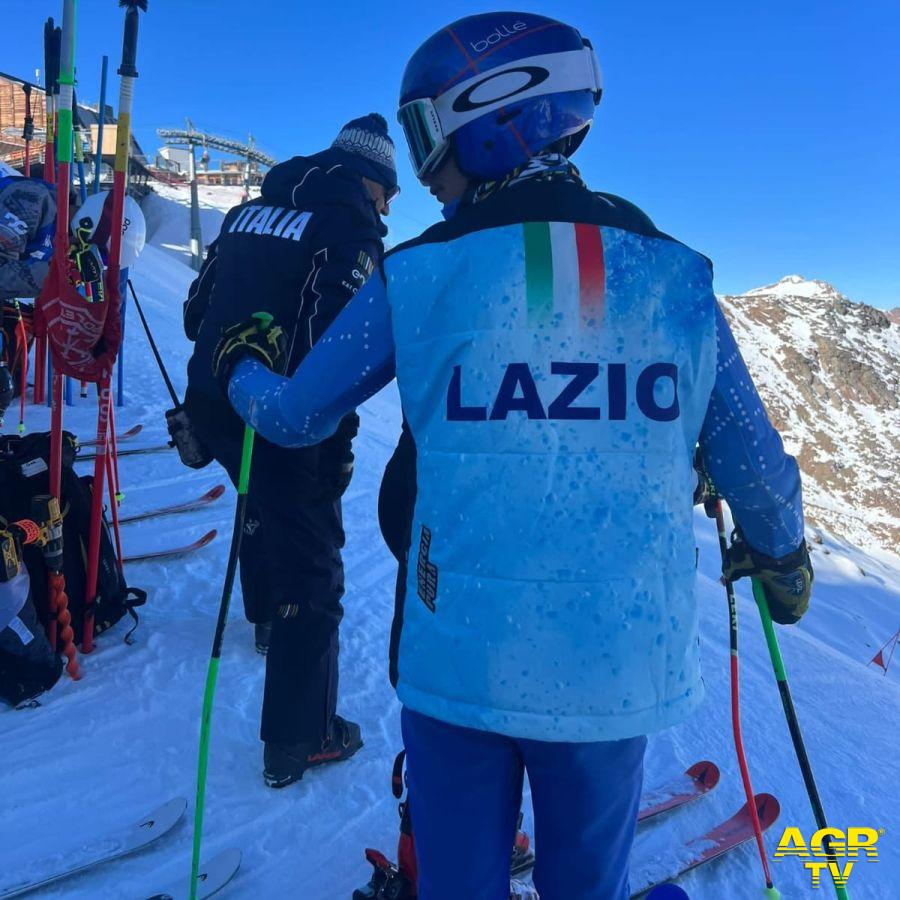 Sciatori del Lazio in allenamento foto da comunicato Sciatori del Lazio in allenamento foto da comunicato