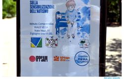 Inaugurazione panchina blu Istituto Comprensivo Viale Vega