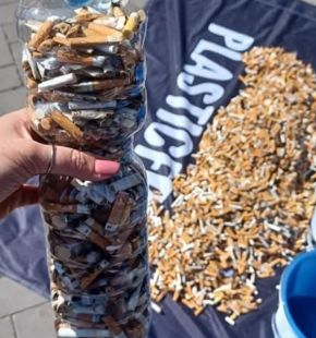 Plastic Free, Lazio protagonista dell'iniziativa di raccolta dei mozziconi di sigarette nell'ambiente