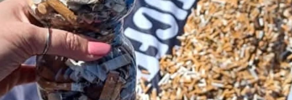 Plastic Free, Lazio protagonista dell'iniziativa di raccolta dei mozziconi di sigarette nell'ambiente
