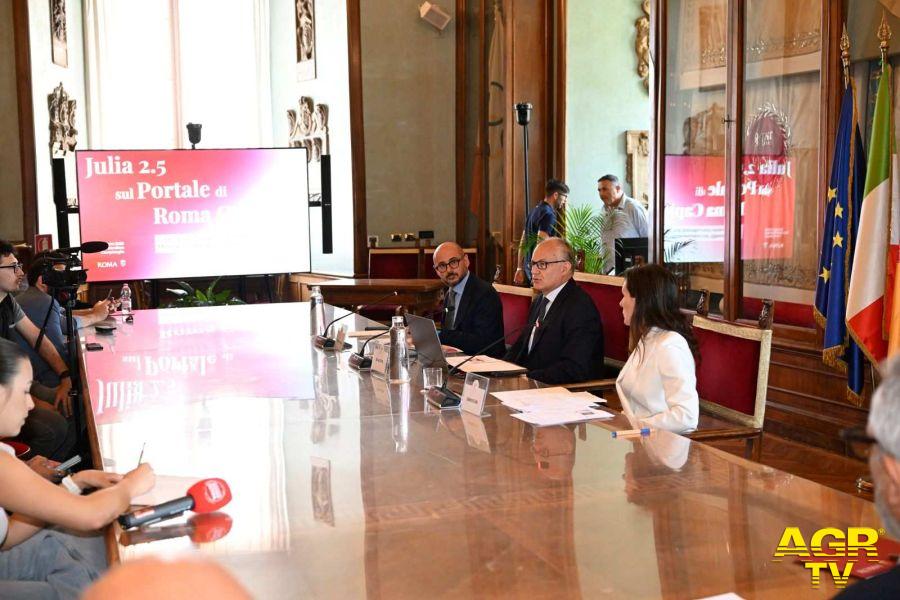 Presentazione Julia in Campidoglio foto da comunicato stampa Presentazione Julia in Campidoglio foto da comunicato stampa