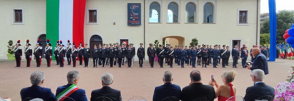 Celebrazioni per il 212° anno della Fondazione dell'Arma dei Carabinieri a Frosinone