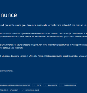 Denunce online: attivo il nuovo servizio della Polizia di Stato