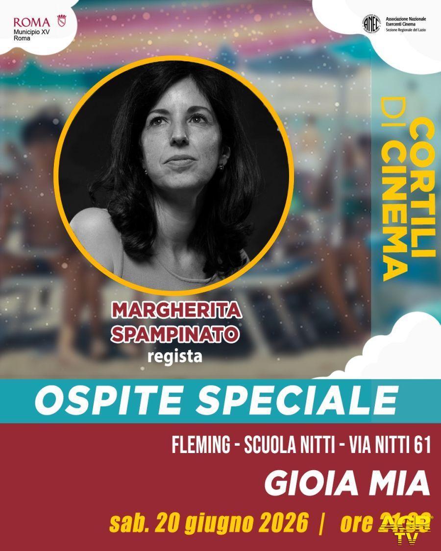 Cortili di cinema locandina Gioia Mia ospite la regista Margheriuta Spampinato Cortili di cinema locandina Gioia Mia ospite la regista Margheriuta Spampinato