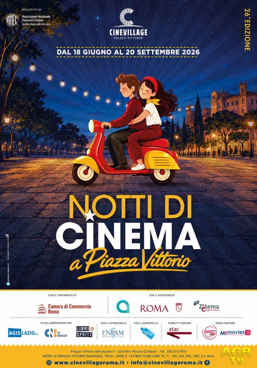 Notti di Cinema locandina piazza Vittorio Notti di Cinema locandina piazza Vittorio