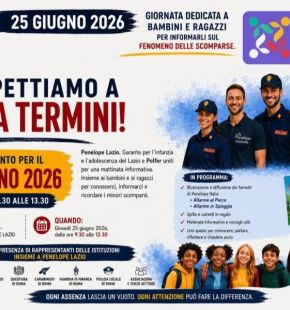 Penelope Lazio torna a Roma Termini per educare alla sicurezza