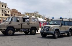 Mezzi di pronto intervento del Corpo Militare Volontario della Croce Rossa Italiana