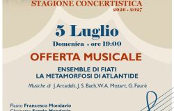 Capranica Prenestina, Concerto Ensemble di Fiati La Metamorfosi di Atlantide” il 5 Luglio Cappella Musicale Maddalena