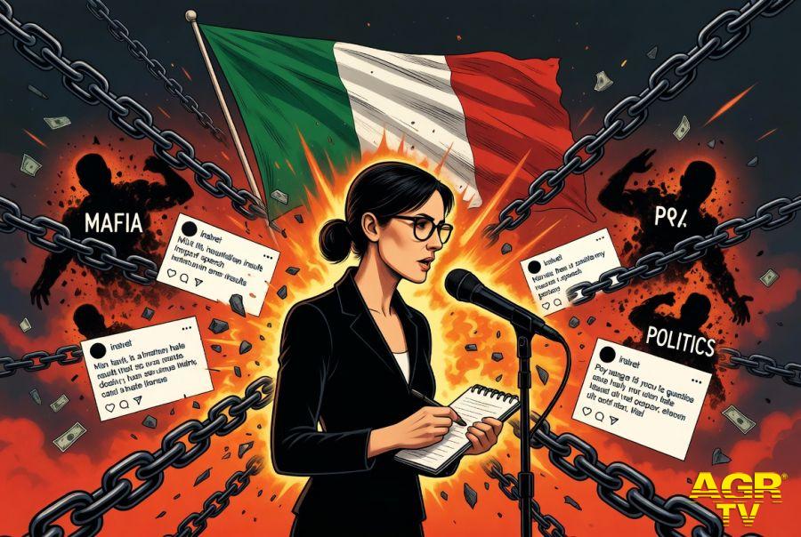 Minacce ai giornalisti, cresce l’allarme per la libertà di stampa © credits AGRTV Minacce ai giornalisti, cresce l’allarme per la libertà di stampa © credits AGRTV