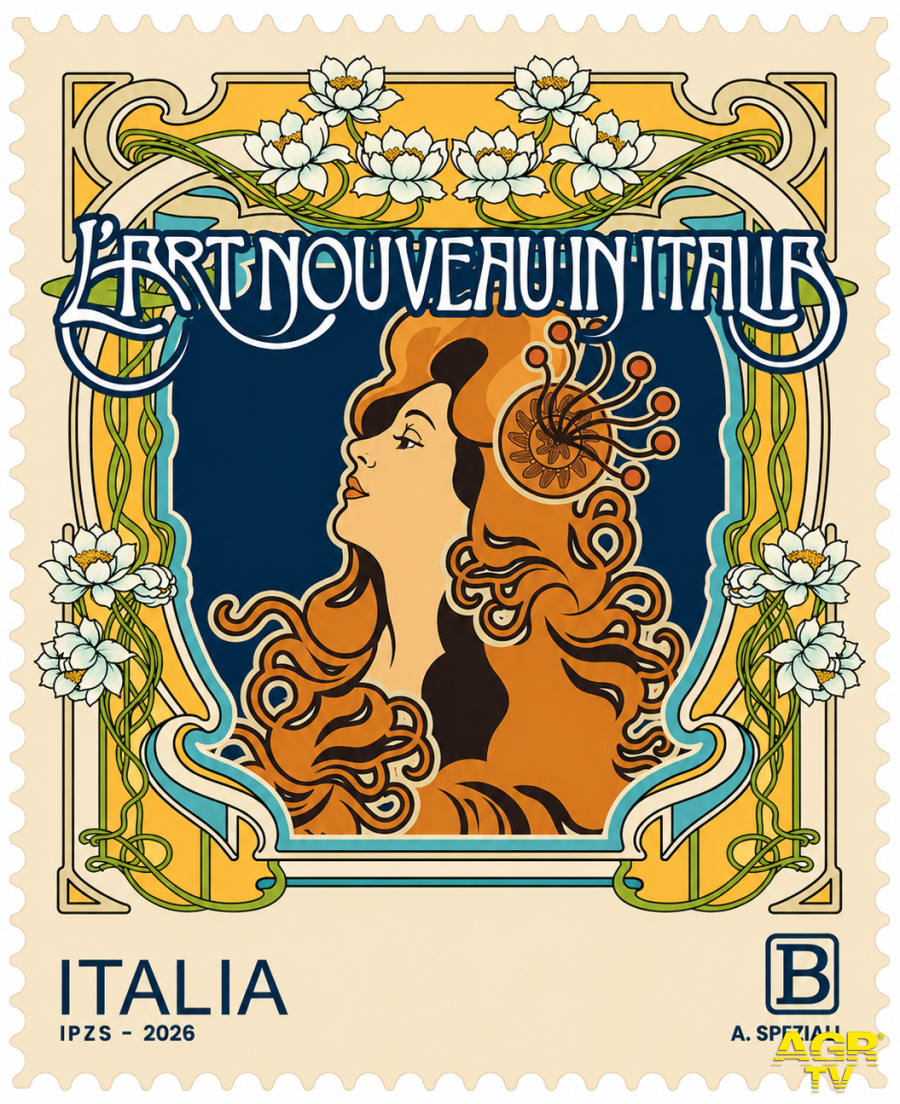 Francobollo L'Art Nouveau in Italia Francobollo L'Art Nouveau in Italia