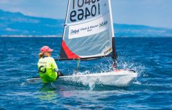 Gaeta, ai tricolori della FIV, Sviatoslav Yasnolobov del Club Nautico Rimini campione italiano giovanile U17 OpenSkiff