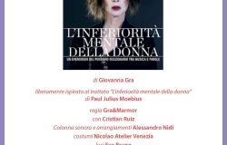 Roma, L'inferiorità mentale della donna con Veronica Pivetti per sostenere la ricerca sulle malattie genetiche rare