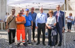 lavori Gianicolo e Bambino Gesù, sopralluogo del sindaco Gualtieri