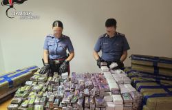 Monza, colpo grosso dei Carabinieri in Brianza, sequestrati oltre 275 kg. di hashish, arrestati un uomo ed una donna
