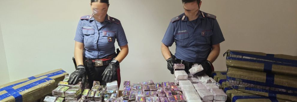 Monza, colpo grosso dei Carabinieri in Brianza, sequestrati oltre 275 kg. di hashish, arrestati un uomo ed una donna