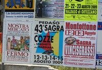 Manifesti di alcune sagre